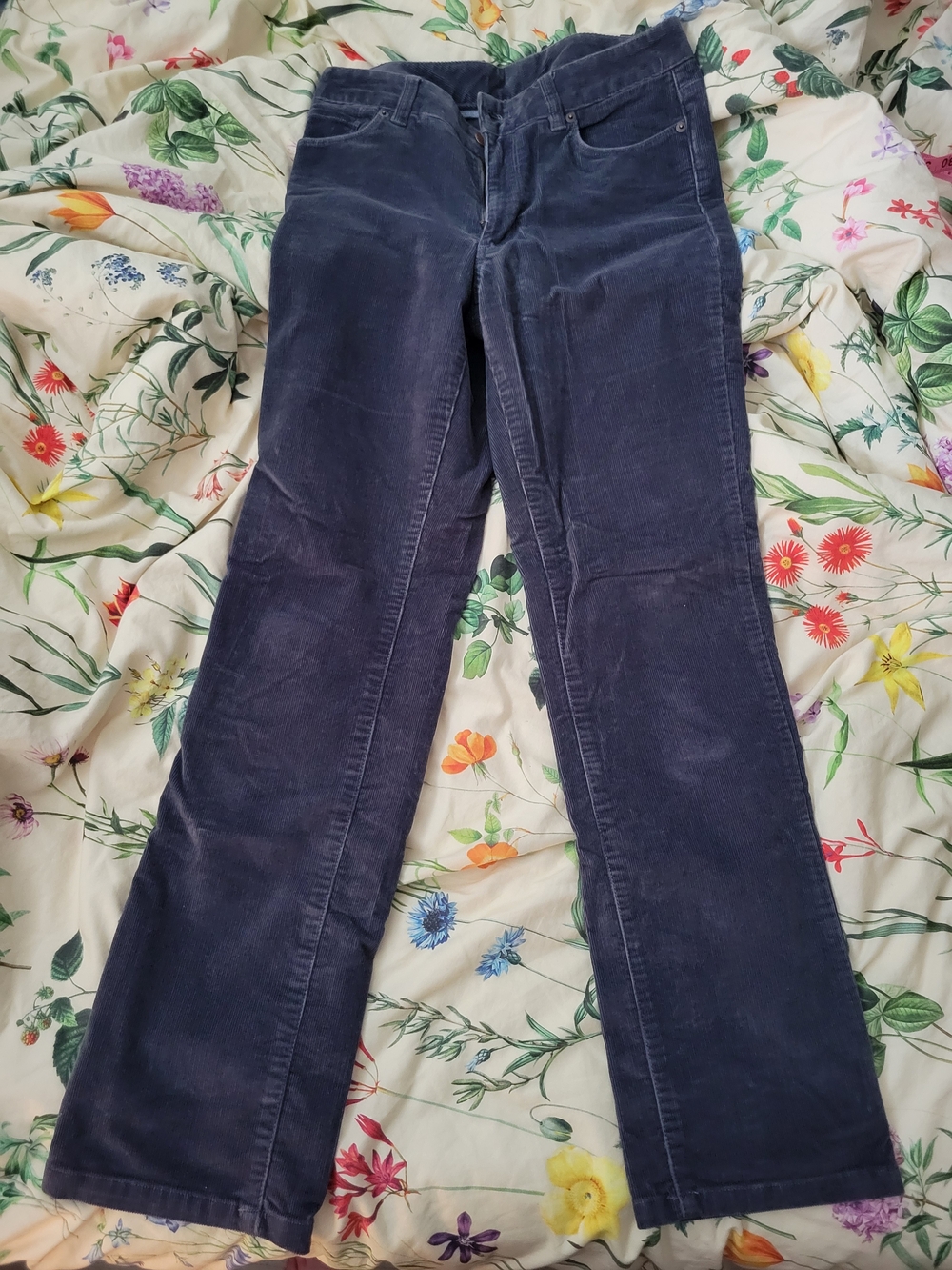 L.L.Bean Indigo Corduroy Pants - Blue